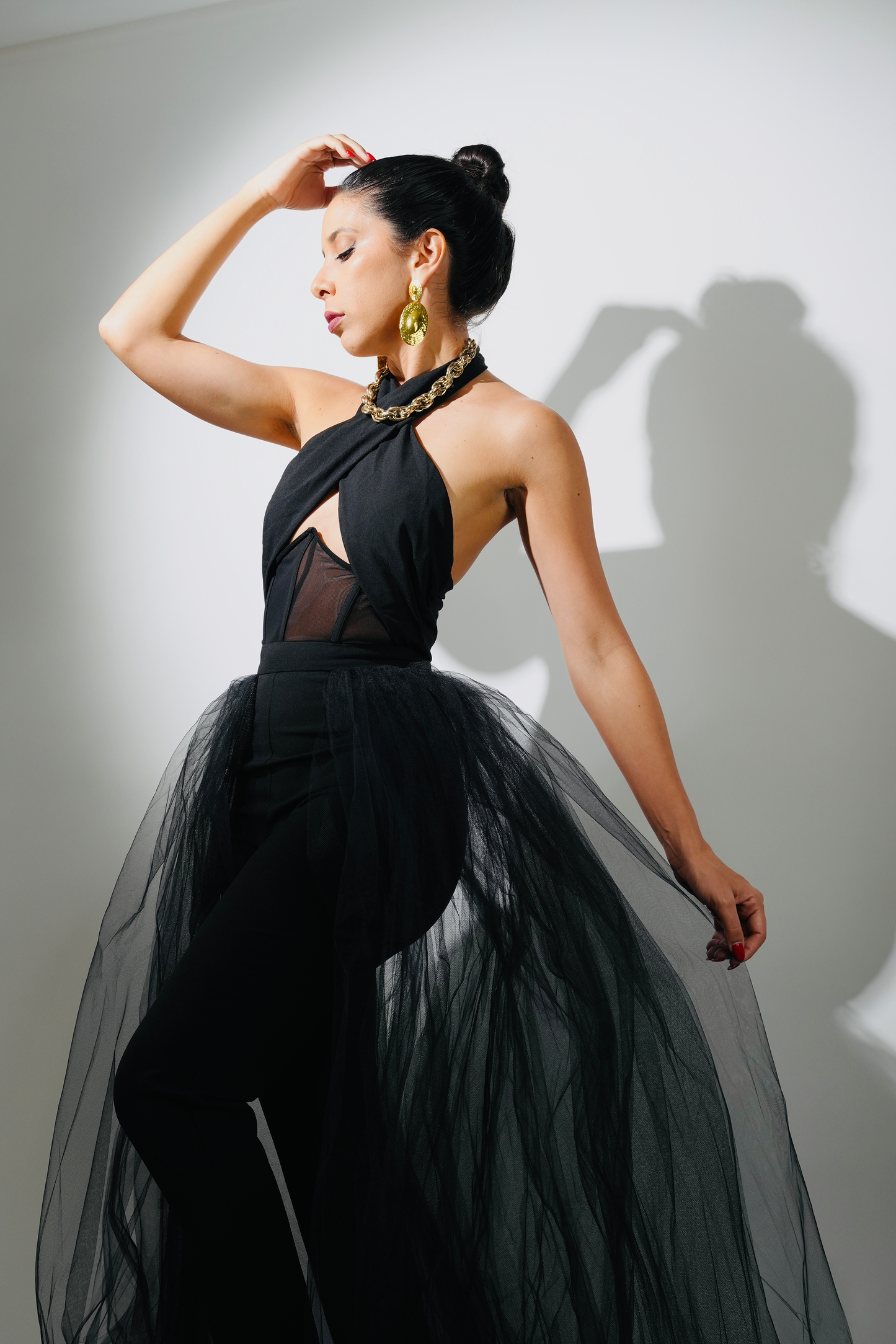 Cruella Black Dress Jumpsuit